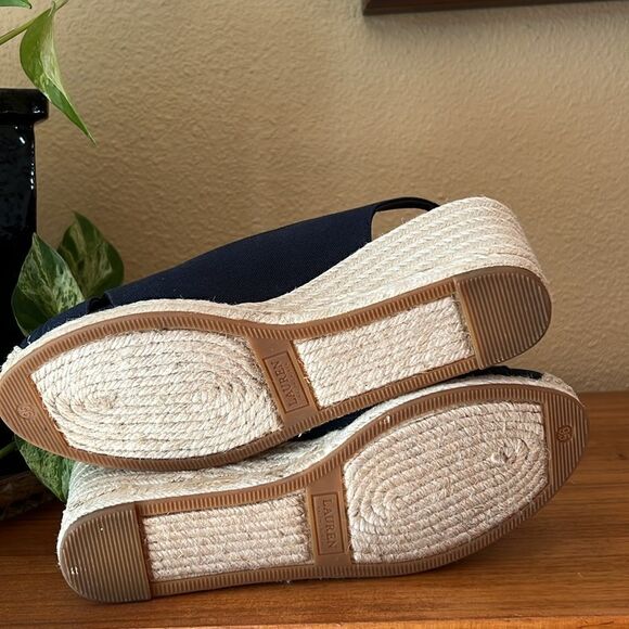 Lauren Ralph Lauren Hadly Wedge Sandal 9.5 - Picture 9 of 11